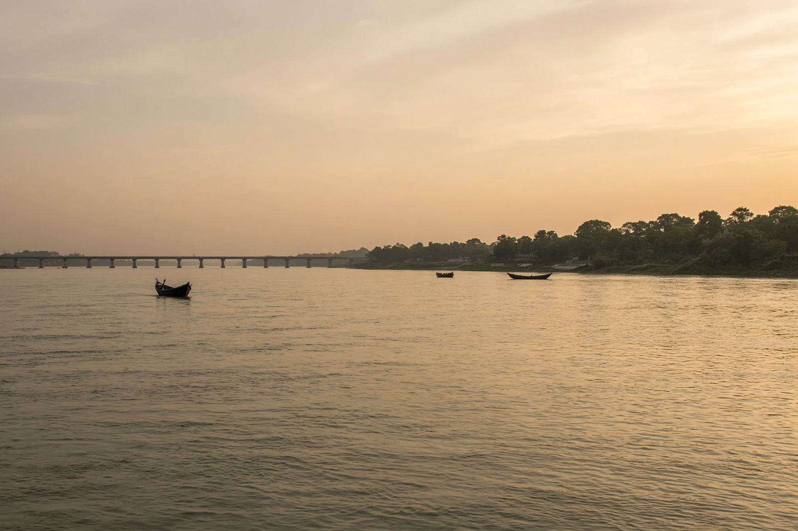 The Rupsha River at Khulna in late light